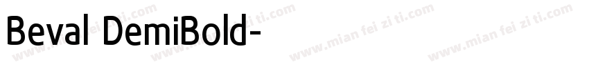 Beval DemiBold字体转换